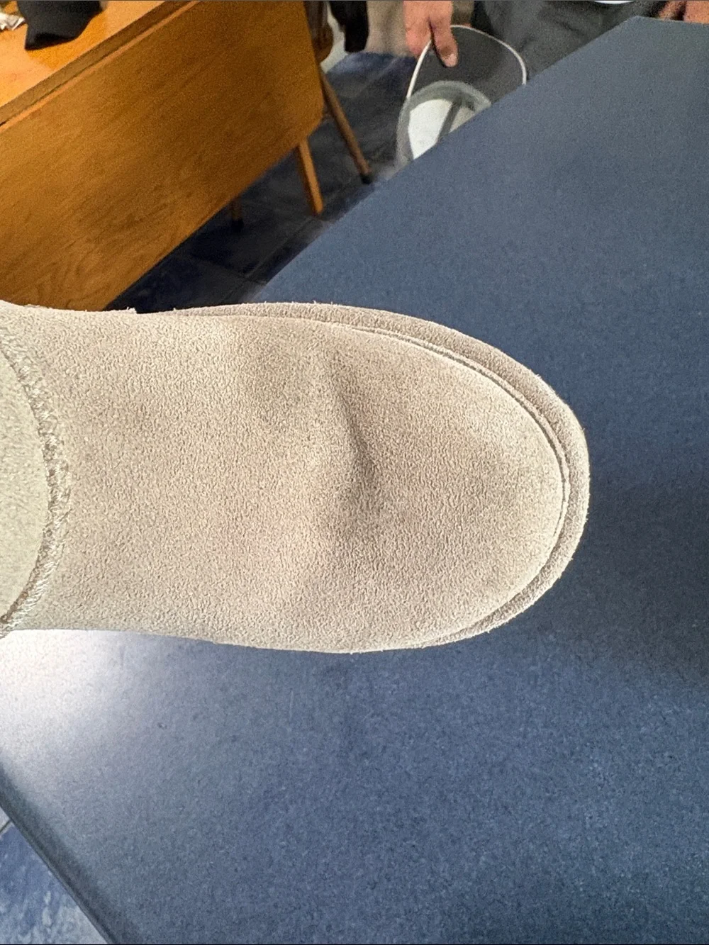 BearPaw Tan Slip-On Plush Lined Booties